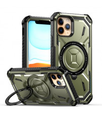 Husa Magsafe Antisoc iPhone 11 Pro Max, Armor, Army Green