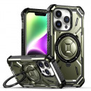 Husa Magsafe Antisoc iPhone 15 Pro, Armor, Army Green