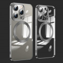 Husa Magsafe iPhone 15 Pro Max, Transparent Black