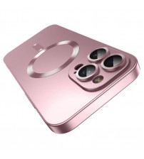 Husa Magsafe iPhone 16 Pro Max TPU, Protectie camera, Gold Pink