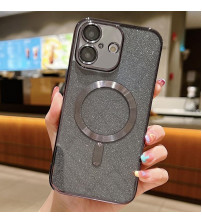 Husa Magsafe iPhone 17, Black Glitter