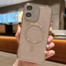 Husa Magsafe iPhone 17, Gold Glitter Husa Magsafe iPhone 17, Gold Glitter