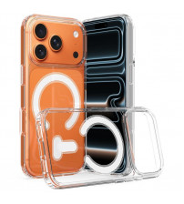 Husa Magsafe iPhone 17 Pro Max PC+TPU, Transparenta