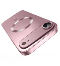 Husa Magsafe iPhone Air TPU, Protectie camera, Gold Pink