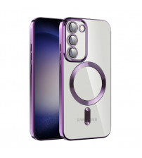 Husa Magsafe Samsung Galaxy S23 Plus, Protectie camera, Purple