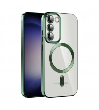 Husa Magsafe Samsung Galaxy S23, Protectie camera, Green
