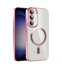 Husa Magsafe Samsung Galaxy S23, Protectie camera, Pink