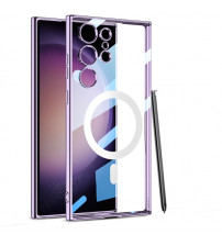 Husa Magsafe Samsung Galaxy S23 Ultra, Slim TPU, Purple