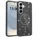 Husa Magsafe Samsung Galaxy S26 Plus, Luxury Glitter, TPU Black Husa Magsafe Samsung Galaxy S26 Plus, Luxury Glitter, TPU Black