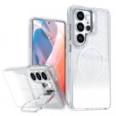 Husa Magsafe Samsung Galaxy S26 Ultra, Luxury Glitter, TPU Transparent