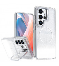 Husa Magsafe Samsung Galaxy S26 Ultra, Luxury Glitter, TPU Transparent