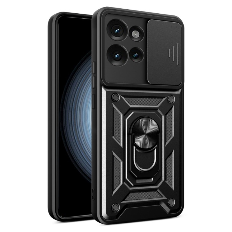 Husa Motorola Edge 50 Antisoc, Protectie camera, Inel, Black