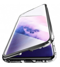 Husa OnePlus 8 Magnetic 360 (fata+spate sticla), Black