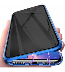 Husa PRIVACY 360 Samsung Galaxy Note 8 (fata+spate sticla), Blue