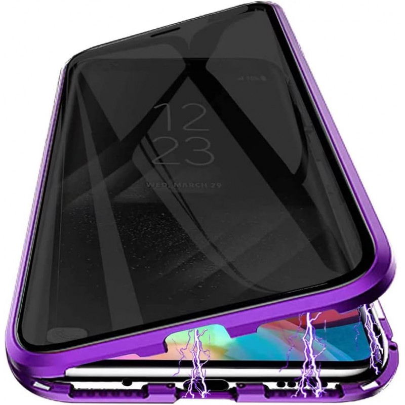 Husa PRIVACY 360 Samsung Galaxy Note 9 (fata+spate sticla), Purple