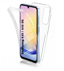 Husa Samsung Galaxy A15 TPU+PC Full Cover 360 (fata+spate), Transparenta