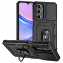 Husa Samsung Galaxy A16 Antisoc, Protectie camera, Inel, Black
