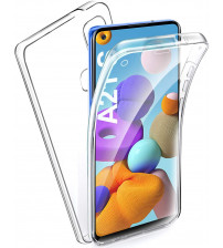Husa Samsung Galaxy A21S TPU Full Cover 360 (fata+spate), Transparenta