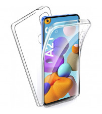Husa Samsung Galaxy A21S TPU+PC Full Cover 360 (fata+spate), Transparenta