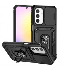Husa Samsung Galaxy A26 Antisoc, Protectie camera, Inel, Black