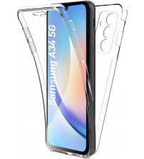 Husa Samsung Galaxy A34 5G TPU+PC Full Cover 360 (fata+spate), Transparenta