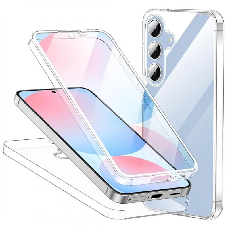 Husa Samsung Galaxy A36 TPU+PC Full Cover 360 (fata+spate), Transparenta