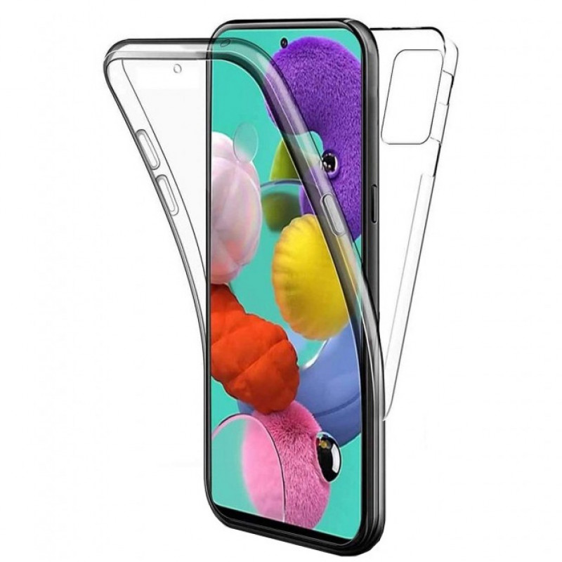 Husa Samsung Galaxy A51 TPU+PC Full Cover 360 (fata+spate), Transparenta