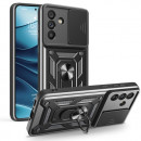 Husa Samsung Galaxy A56 Antisoc, Protectie camera, Inel, Black