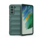 Husa Samsung Galaxy S21 FE Antisoc, Straturi multiple, Dark Green