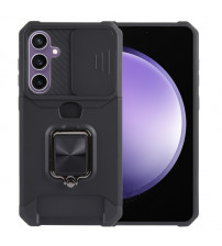 Husa Samsung Galaxy S23 FE, Protectie camera, Slot Card, Black