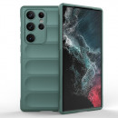 Husa Samsung Galaxy S23 Ultra Antisoc, Straturi multiple, Dark Green