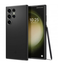 Husa Samsung Galaxy S23 Ultra originala SPIGEN Thin Fit, Black
