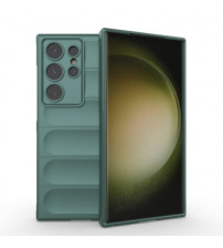 Husa Samsung Galaxy S24 Ultra Antisoc, Straturi multiple, Dark Green