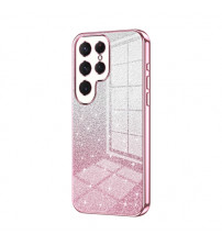 Husa Samsung Galaxy S24 Ultra, Pink Powder Glitter