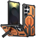 Husa Samsung Galaxy S25 Ultra, Premium Antisoc, Stand Magnetic, Orange