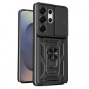 Husa Samsung Galaxy S26 Ultra Antisoc, Protectie camera, Inel, Black