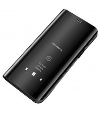 Husa Huawei P30 Lite tip carte Clear View, Black
