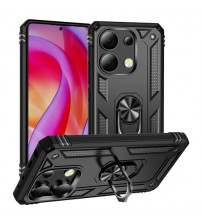 Husa Xiaomi Redmi Note 13 Pro+ 5G Antisoc, Inel magnetic, Black