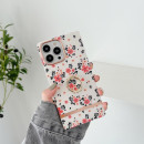 Husa iPhone 12 / 12 Pro eleganta cu inel, Flowers