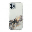 Husa iPhone 12 Pro din silicon moale, Marble Abstract