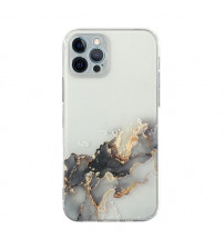 Husa iPhone 12 Pro din silicon moale, Marble Abstract