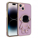 Husa iPhone 14 Pro Slim TPU, Astronaut Stand, Pink Husa iPhone 14 Pro Slim TPU, Astronaut Stand, Pink