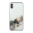 Husa iPhone X din silicon moale, Marble Abstract
