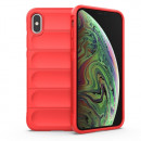 Husa iPhone XS Antisoc, Straturi multiple, Red