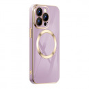 Husa Magsafe iPhone 12 Pro TPU, Protectie camera, Elegant Purple