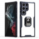 Husa rigida Samsung Galaxy A22 5G Antisoc, Inel, Transparent Black
