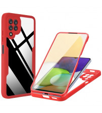 Husa Samsung Galaxy A22 4G Full Cover 360 (fata+spate), Red