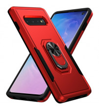 Husa Samsung Galaxy S10 Antisoc, Armor, Inel magnetic, Red