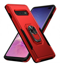 Husa Samsung Galaxy S10 Plus Antisoc, Armor, Inel magnetic, Red