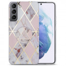 Husa Samsung Galaxy S22 Plus eleganta cu suport socket, Light Pink